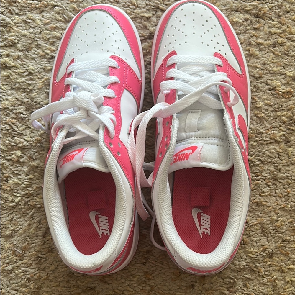 Nike White and Pink Athletic Shoes